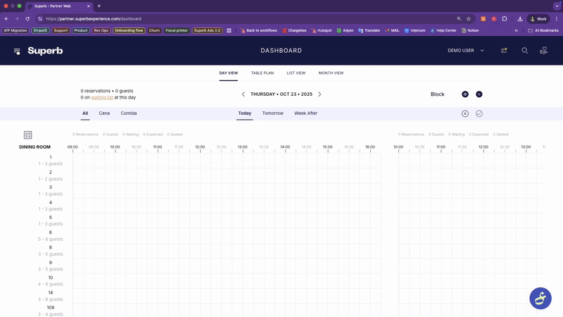 Creating and editing a reservation policy in Superb Partner